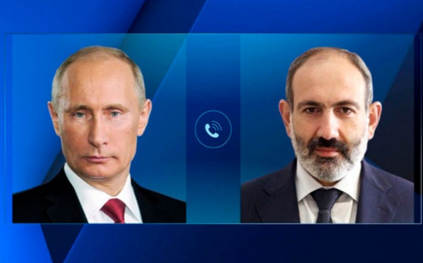 Путин и Пашинян обсудили по телефону ситуацию в Армении