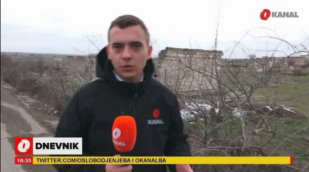 Команда боснийского телеканала в освобожденном Агдаме - ВИДЕО
