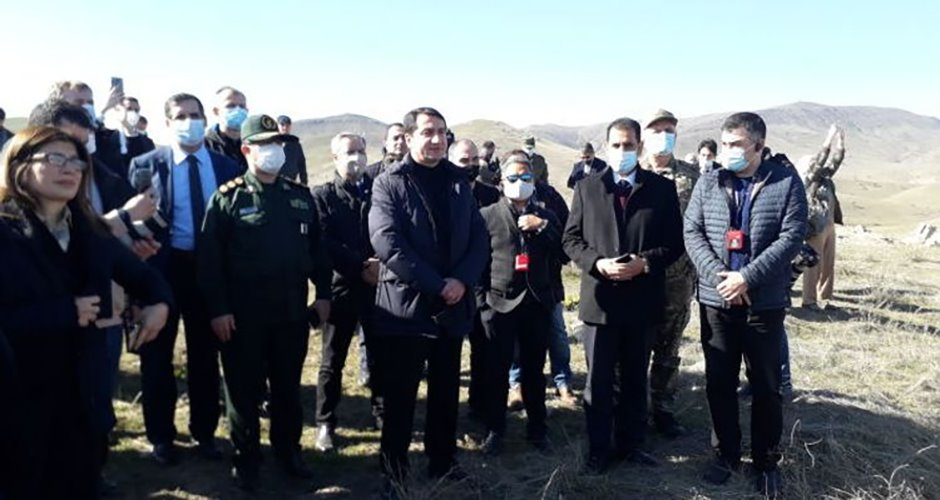Начался визит представителей дипкорпуса на освобожденные территории Азербайджана