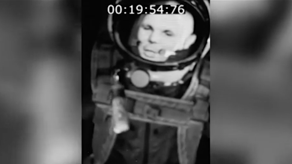 Обнаружена считавшаяся утерянной видеозапись полета Гагарина в космос - ВИДЕО