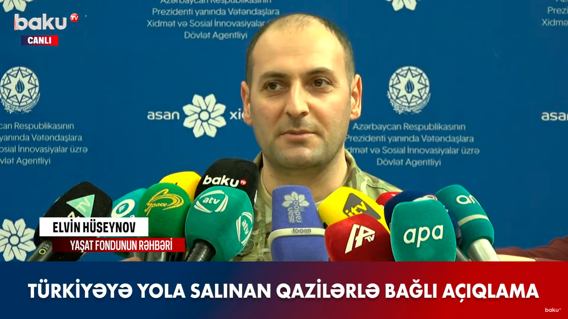 Глава Фонда YAŞAT выступил с заявлением об участниках войны, отправленных на лечение в Турцию - ВИДЕО