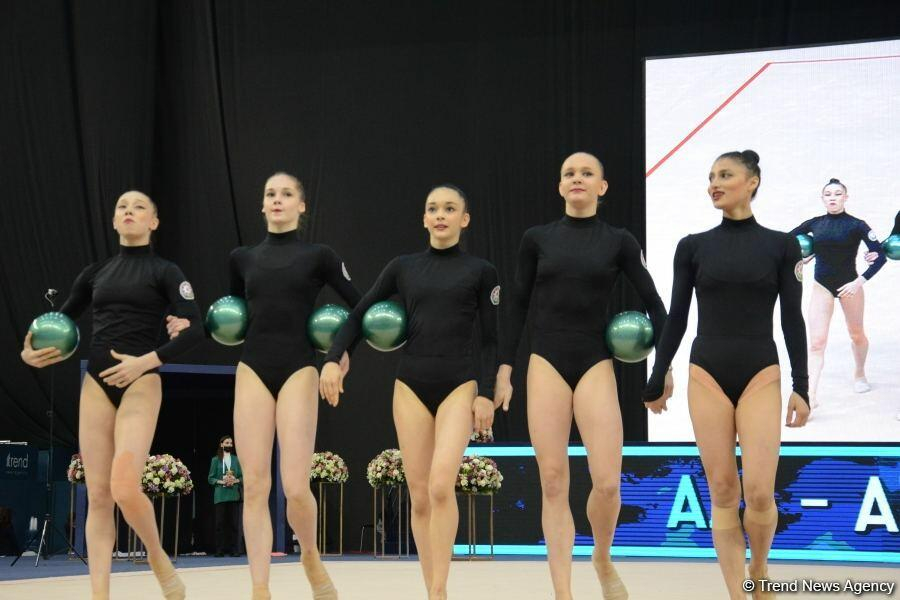 Кубок мира по художественной гимнастике: Команда Азербайджана завоевала бронзу