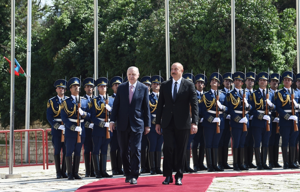 В Шуше состоялась официальная церемония встречи Эрдогана - ВИДЕО