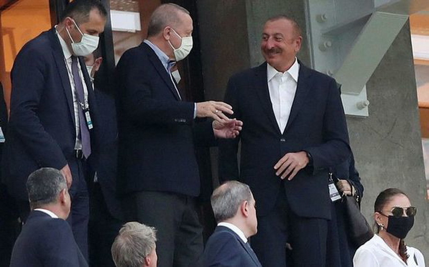 Ильхам Алиев и Реджеп Тайип Эрдоган присутствуют на матче сборной Турции - ФОТО