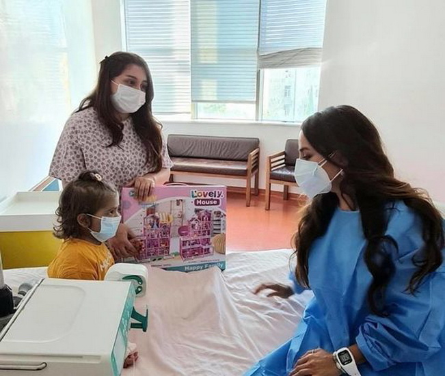 Лейла Алиева навестила больных детей в Центре талассемии - ФОТО