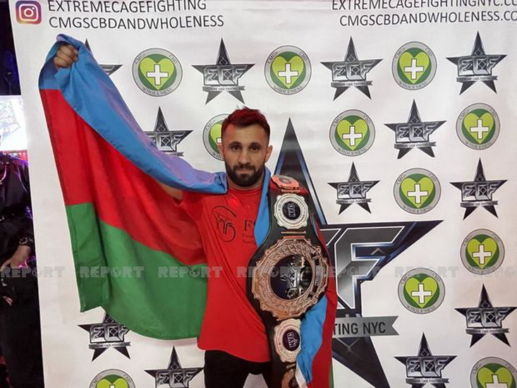 Азербайджанский спортсмен завоевал чемпионский пояс в США - ФОТО