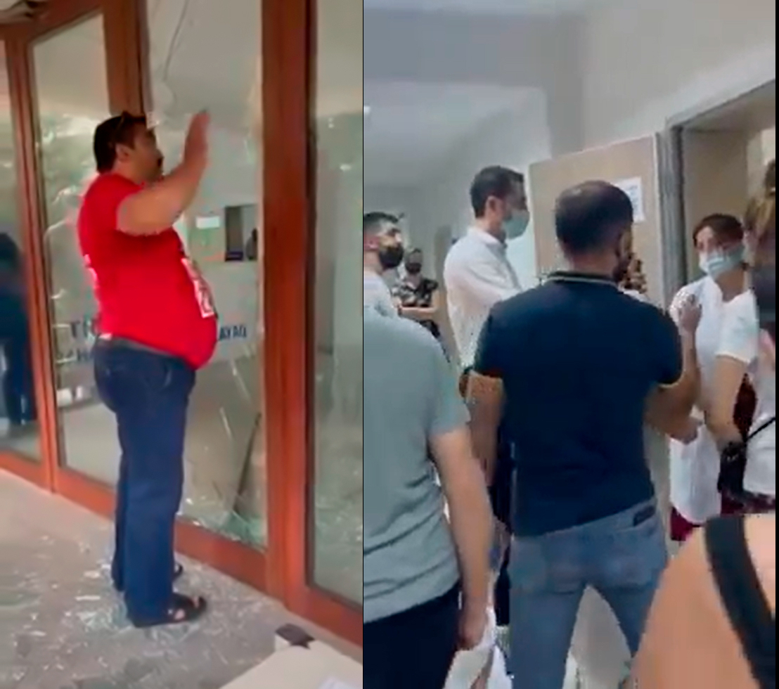 Возбуждено уголовное дело против супругов, которые разбили окна поликлиники в Баку и ранили врачей - ВИДЕО