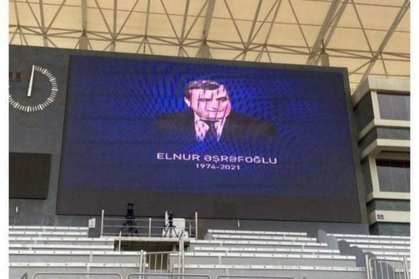 Перед матчем "Карабах" - "Кайрат" была почтена память Эльнура Ашрафоглу