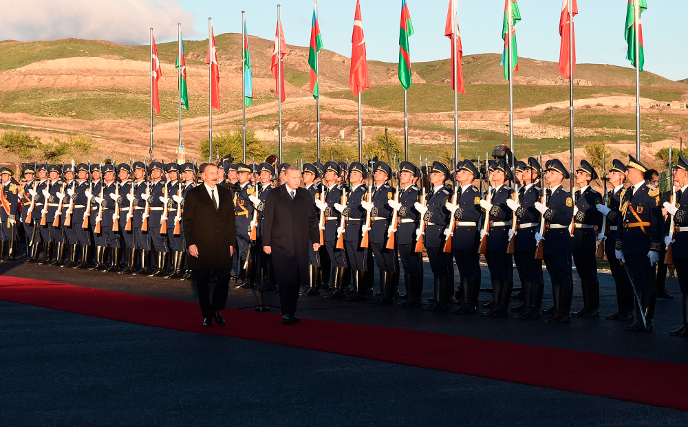 Официальная церемония встречи Эрдогана в Зангилане - ОБНОВЛЕНО + ВИДЕО