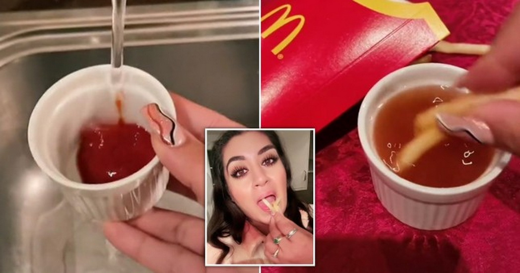 Женщина показала, как ест кетчуп и ужаснула пользователей соцсетей - ВИДЕО