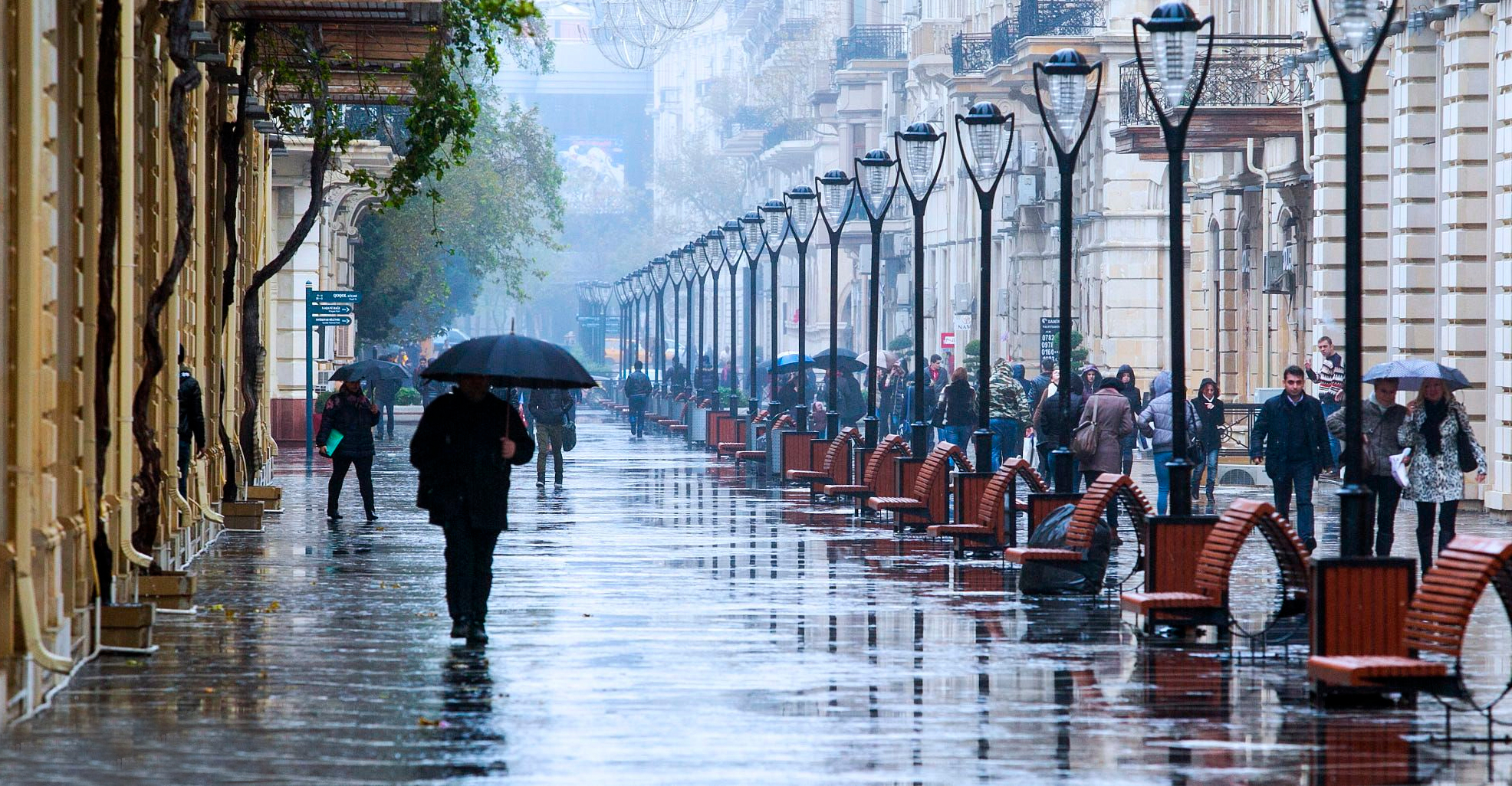 Сколько продлится дождливая погода в Баку?