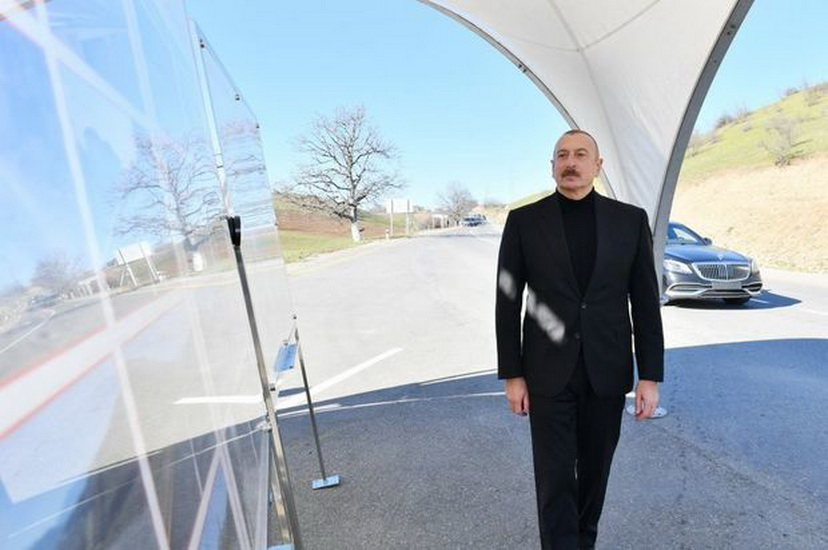 Ильхам Алиев открыл автомобильную дорогу Губа-Гонагкенд - ФОТО