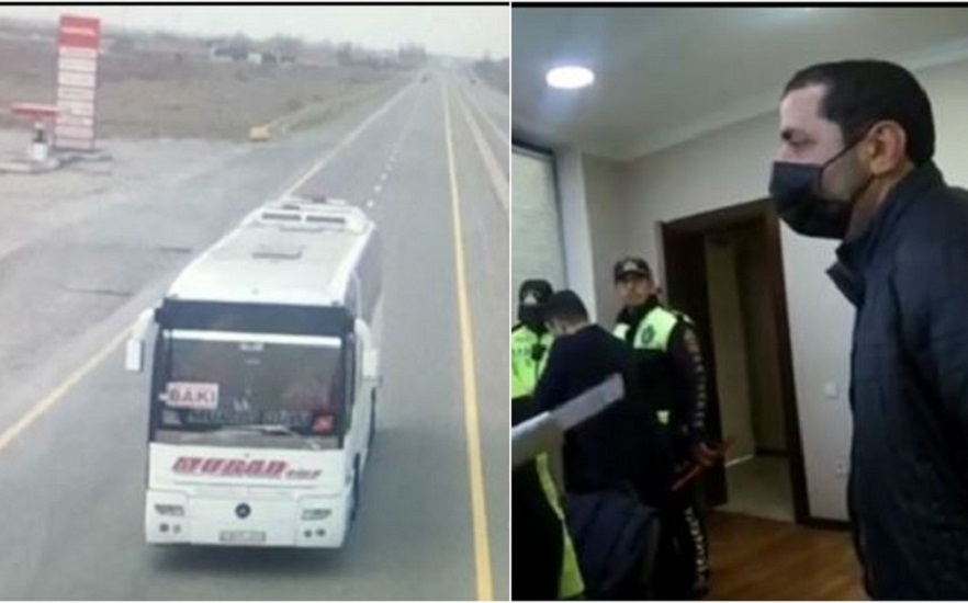 В Баку водитель автобуса перевозил пассажиров в наркотическом опьянении - ВИДЕО