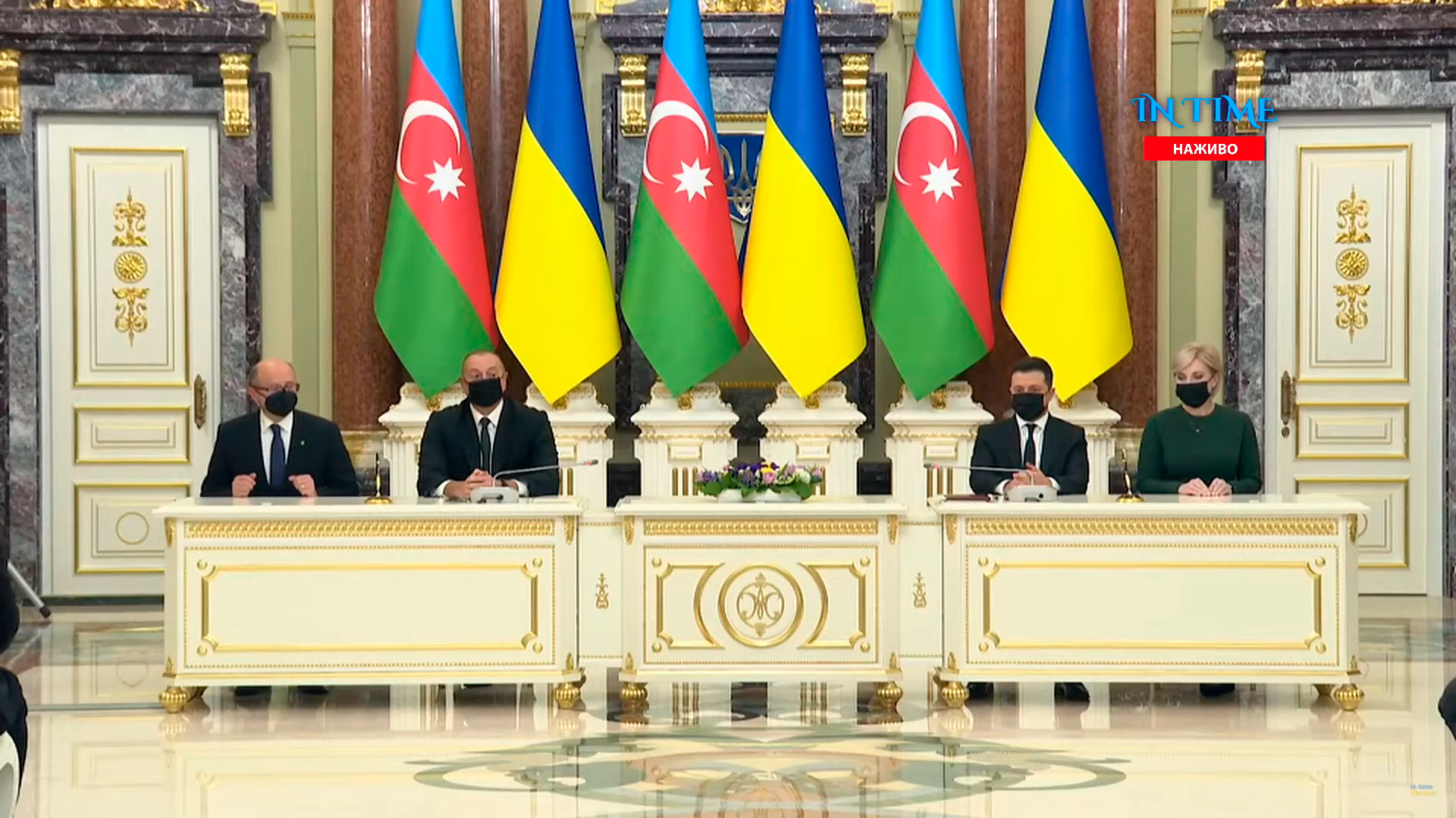 Президенты Азербайджана и Украины провели совместный брифинг - ВИДЕО