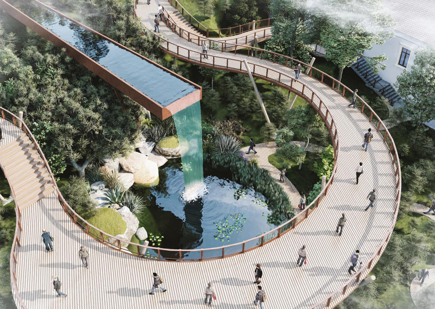 В центре Баку строится грандиозный парк - ФОТО