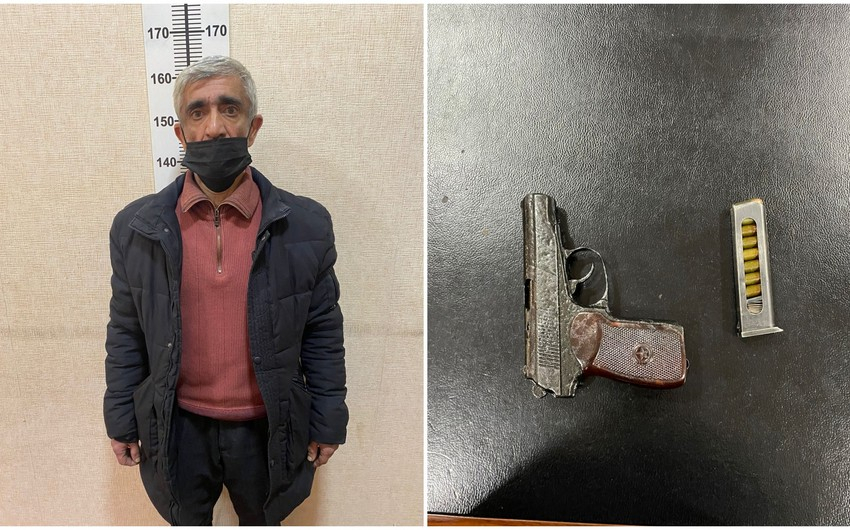 Житель Баку задержан в момент продажи пистолета