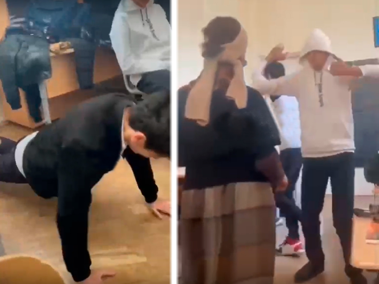 Очередное безобразие в школе: Ученики танцуют перед педагогом и выгоняют ее из класса
