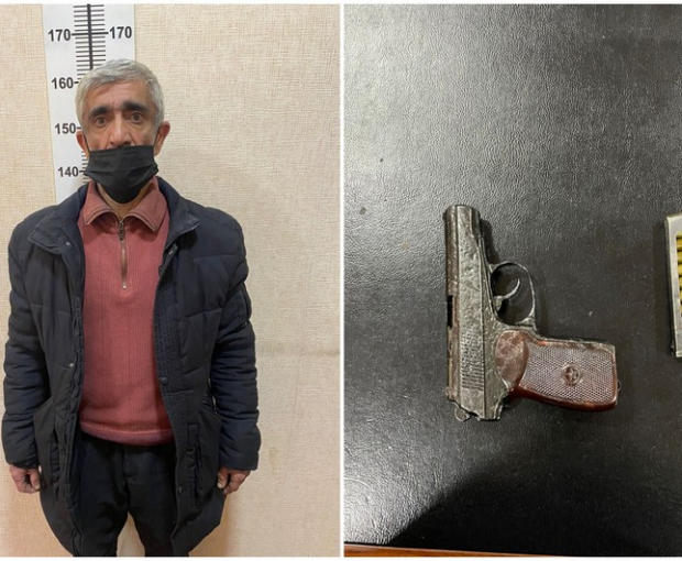 Житель Баку задержан в момент продажи пистолета