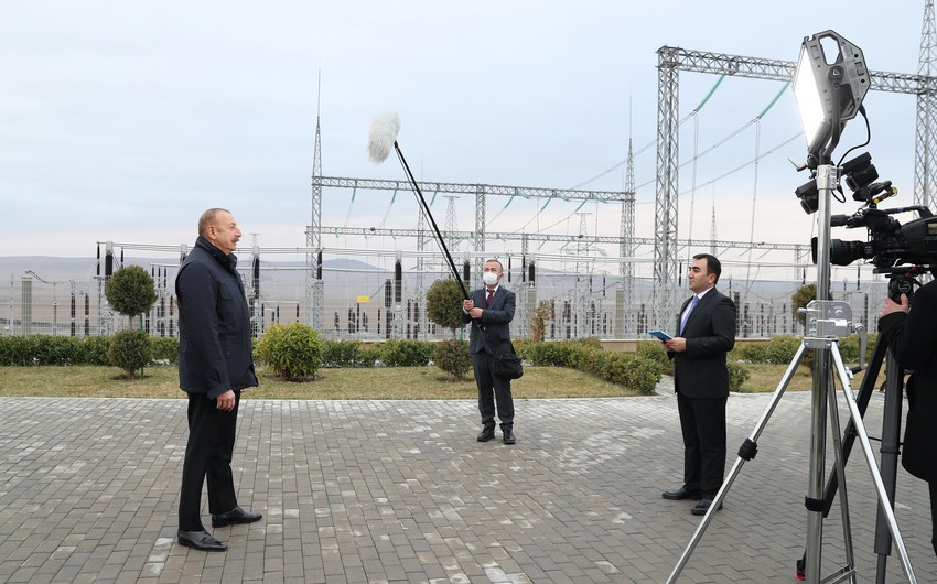 Президент Ильхам Алиев дал интервью АЗЕРТАДЖ