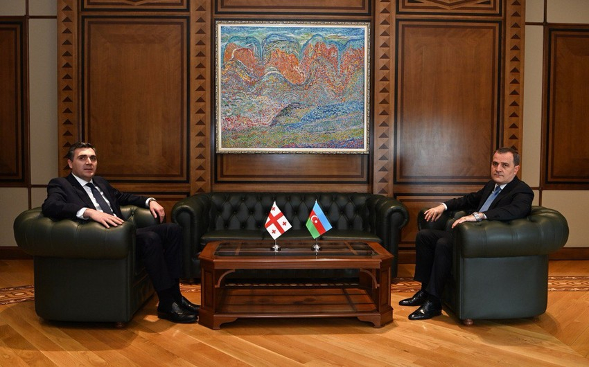В Баку состоялась встреча глав МИД Азербайджана и Грузии - ВИДЕО