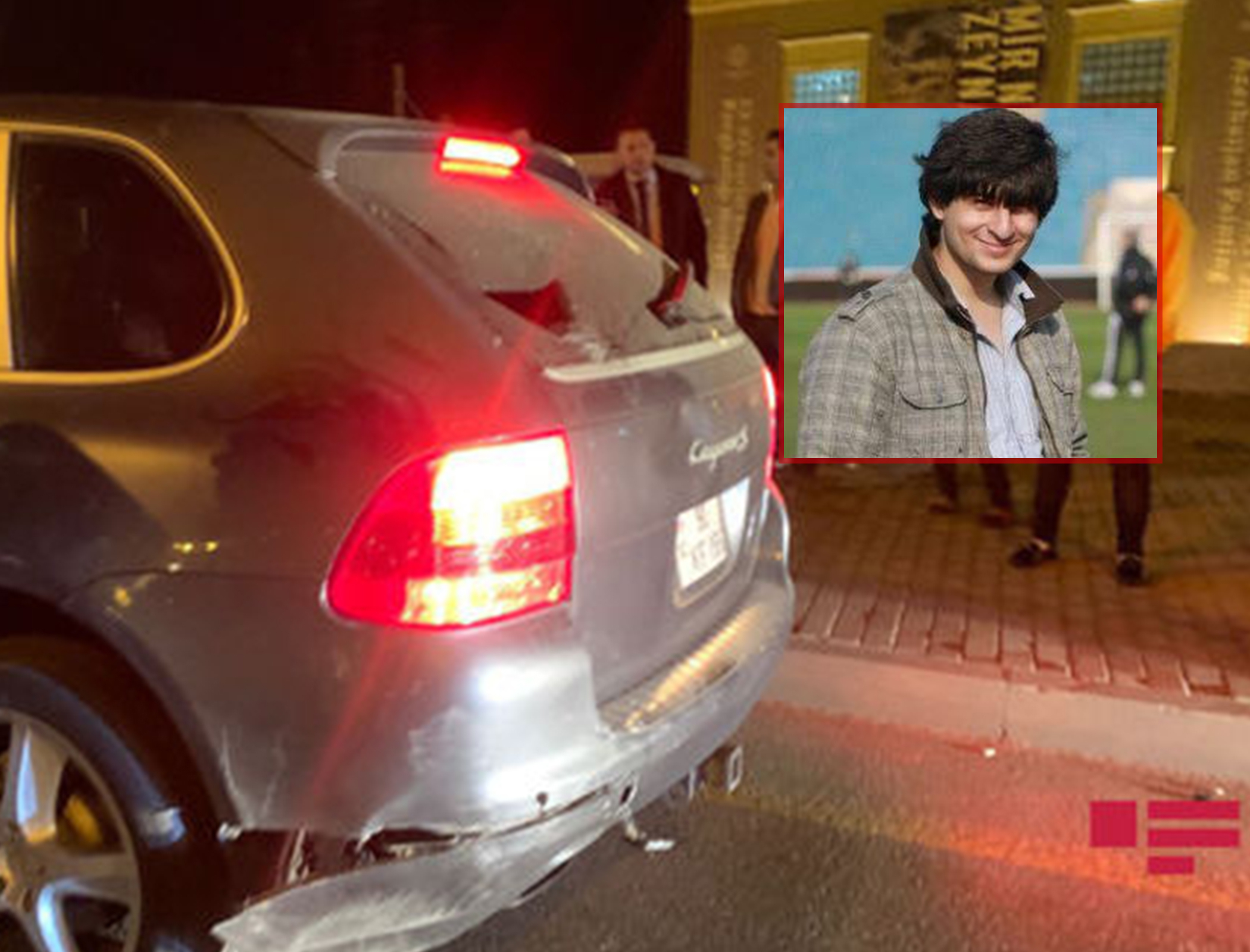 В Баку внук известного поэта попал в аварию на своем Porsche - ФОТО