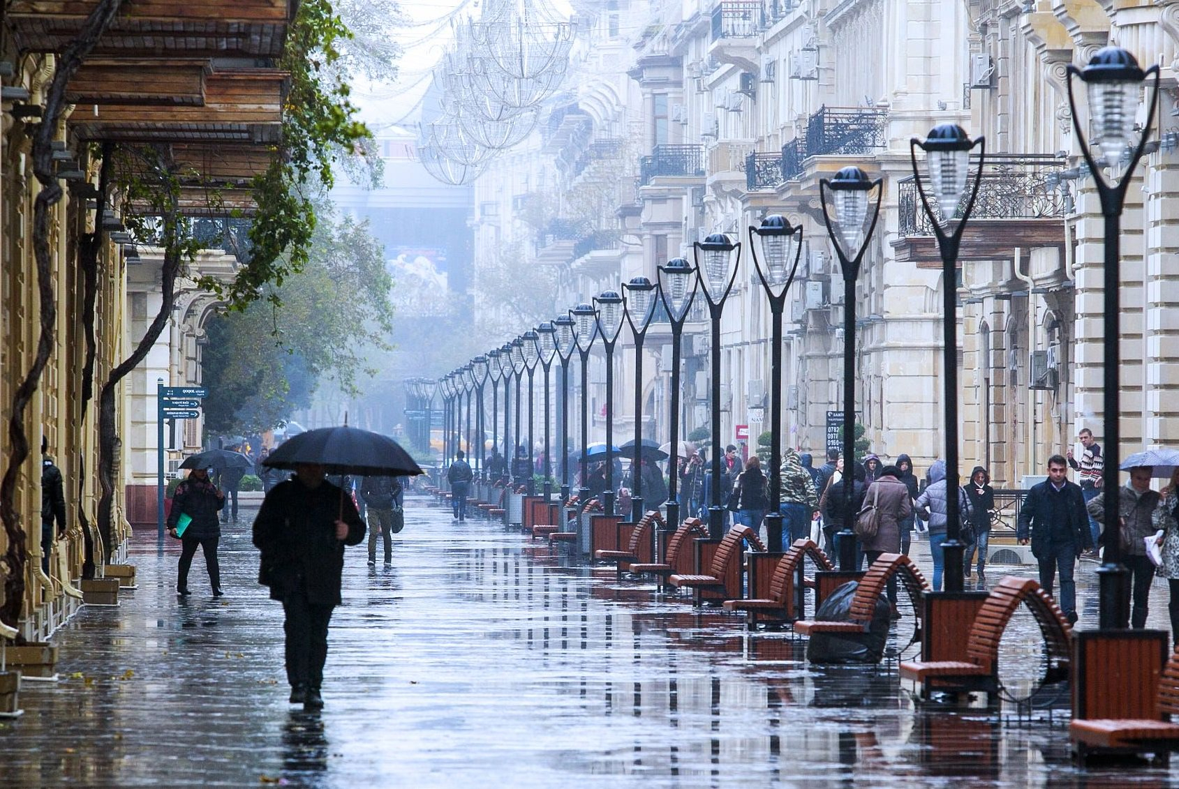 Дождь в Баку