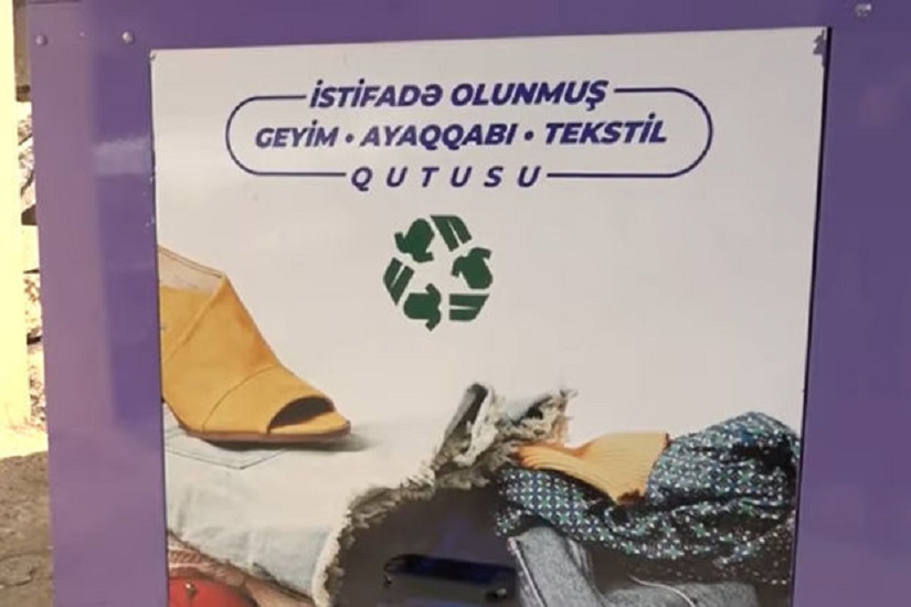 Одежда в специальных контейнерах в Баку не для нуждающихся? - ВИДЕО