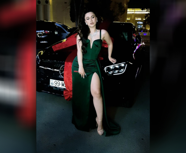 Мать азербайджанской актрисы подарила ей автомобиль класса люкс - ВИДЕО