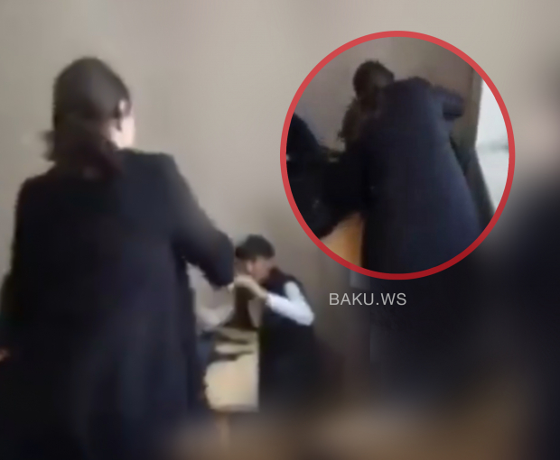 В Азербайджане учитель избила ученика: начато расследование - ВИДЕО