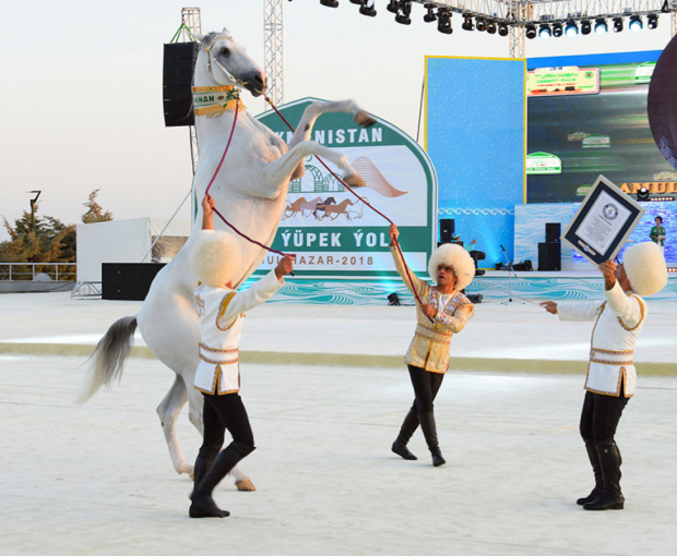 В Туркменистане установят памятник коню экс-президента Бердымухамедова