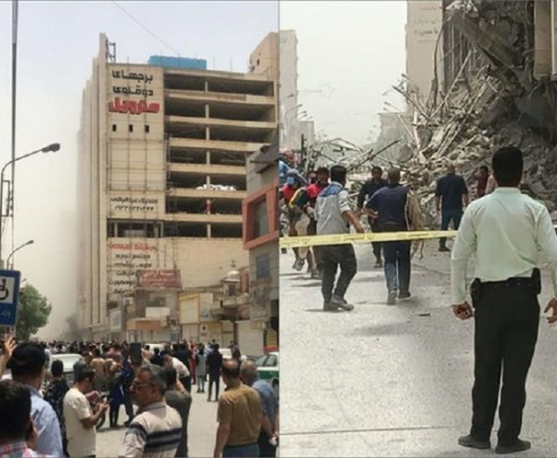 В Иране рухнуло 10-этажное здание: есть погибшие и раненые - ВИДЕО