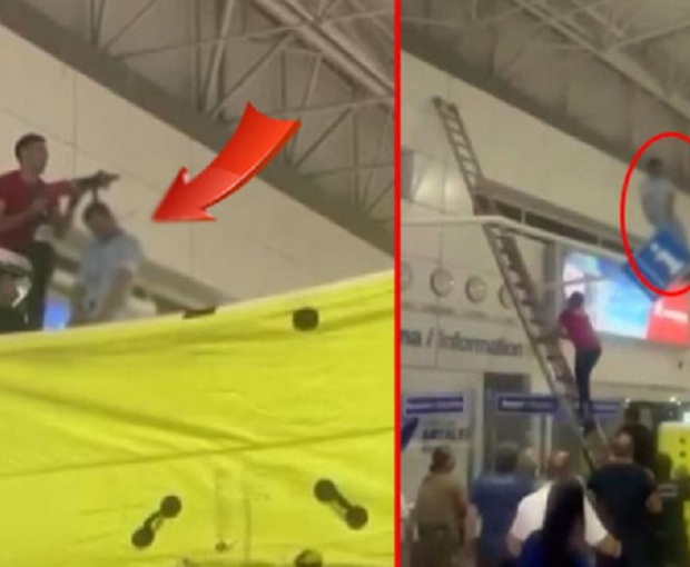 Россиянин попытался публично повеситься в турецком аэропорту - ВИДЕО
