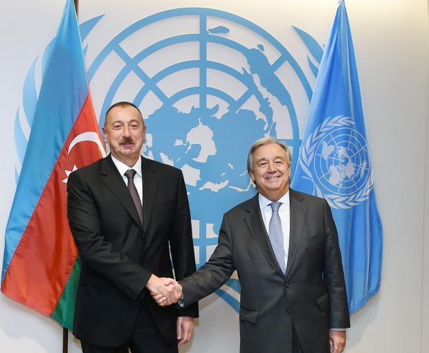 Генеральный секретарь ООН поздравил Ильхама Алиева
