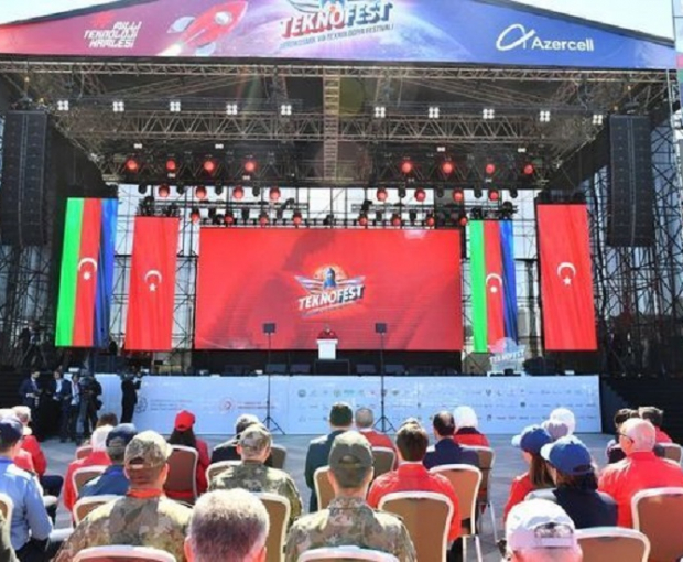 Выступление Ильхама Алиева на фестивале TEKNOFEST Azerbaijan в Баку