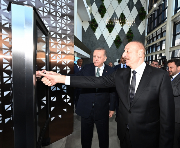 Президенты Азербайджана и Турции приняли участие в открытии центров ASAN xidmət и Bilim Bakı - ФОТО