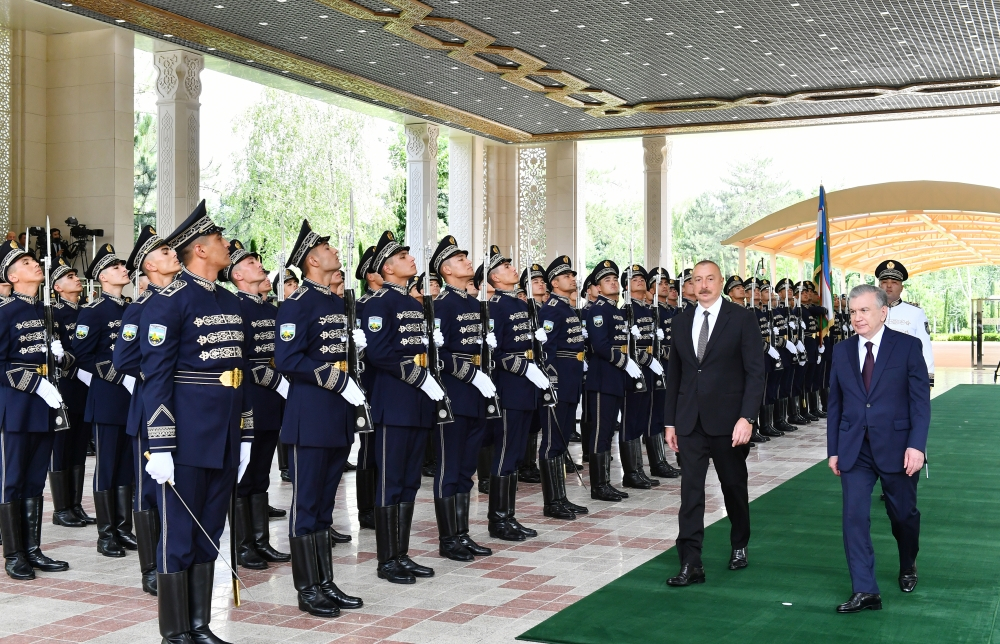 В Ташкенте состоялась официальная встреча Ильхама Алиева - ФОТО