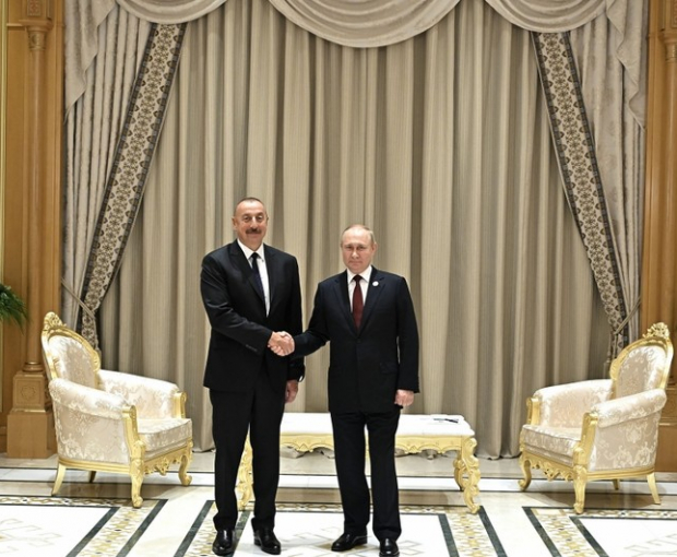 Ильхам Алиев встретился с Владимиром Путиным в Ашхабаде - ОБНОВЛЕНО + ВИДЕО