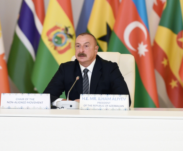 Ильхам Алиев выступил на конференции Парламентской сети Движения неприсоединения - ВИДЕО