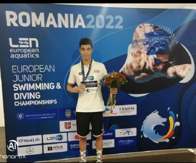 Азербайджанский пловец впервые в истории стал призером чемпионата Европы