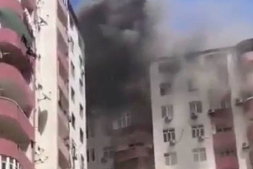 В столице потушен пожар в жилом доме - ОБНОВЛЕНО + ВИДЕО
