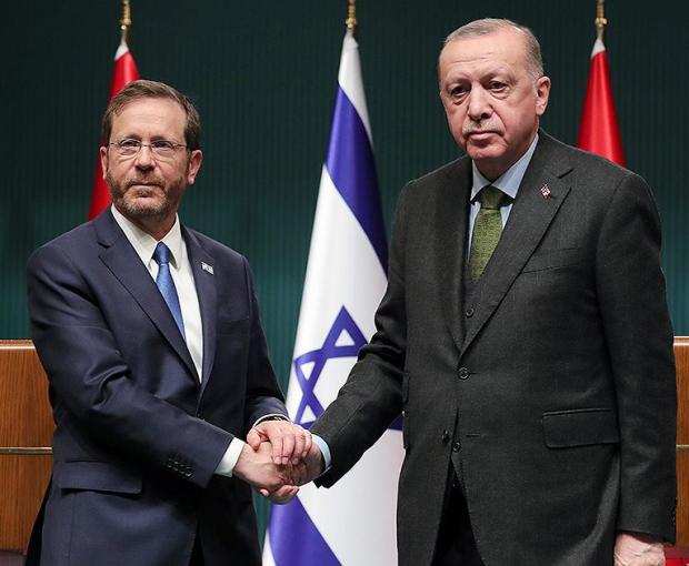 Эрдоган провел телефонный разговор с президентом Израиля