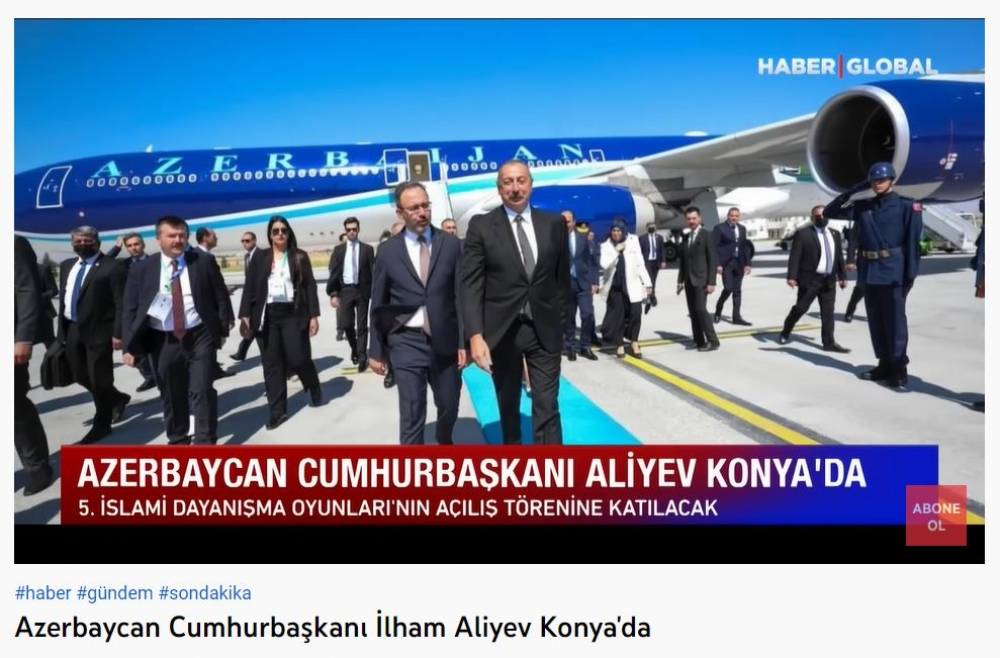 Визит Ильхама Алиева в Конью широко освещен в турецких СМИ - ФОТО