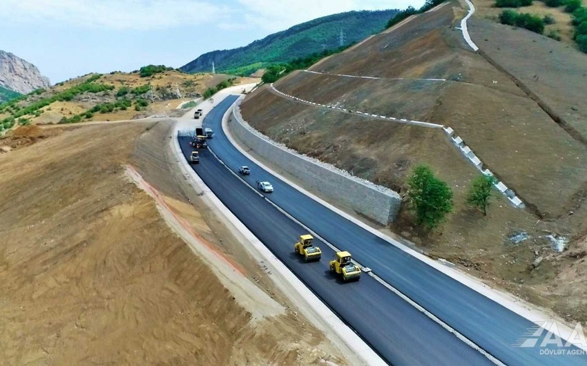 Строительство автодороги Ахмедбейли-Физули-Шуша продолжается стремительными темпами - ФОТО
