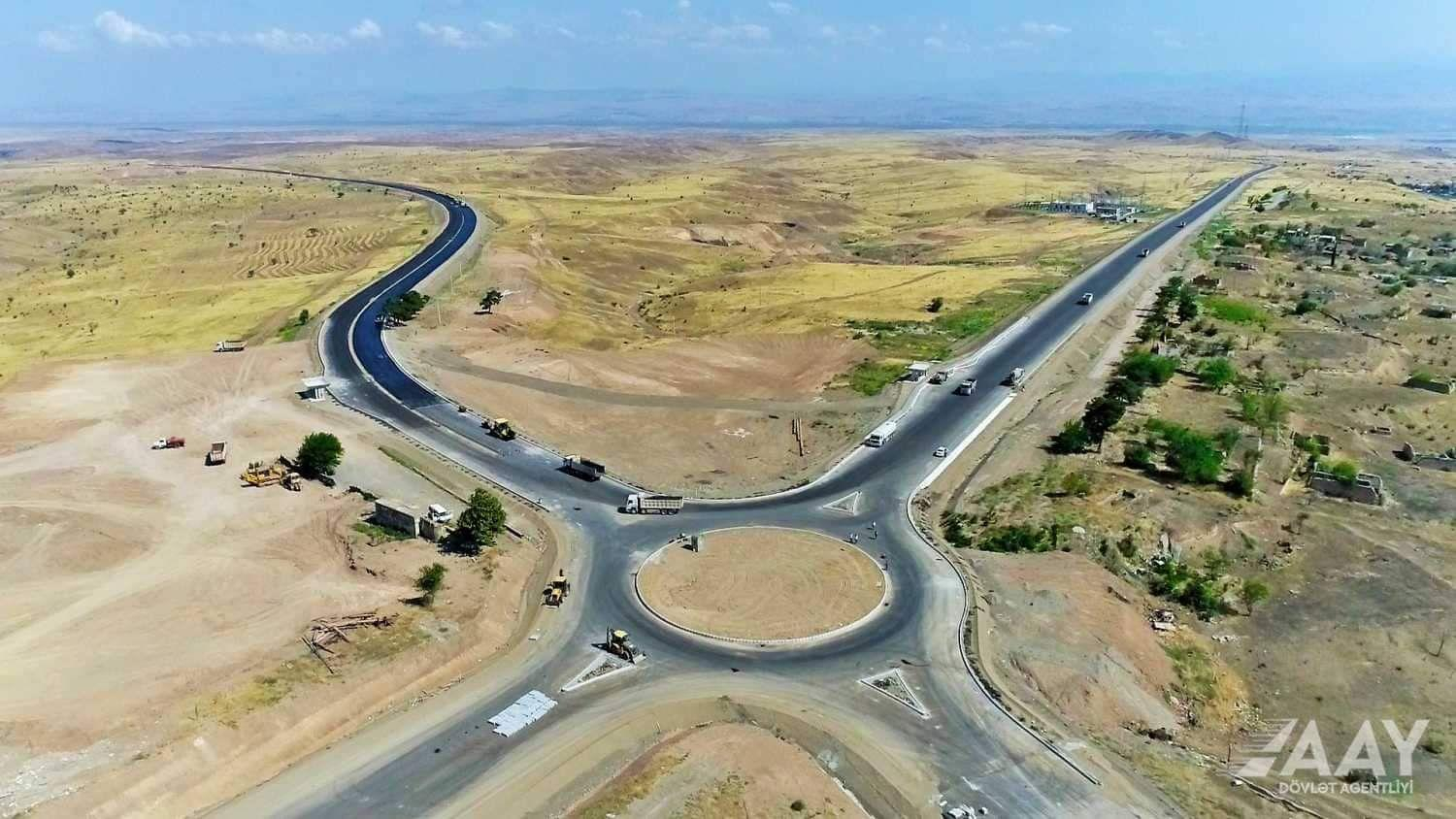 Заасфальтирован 20-километровый участок автодороги Шукюрбейли-Джабраил-Гадрут - ФОТО