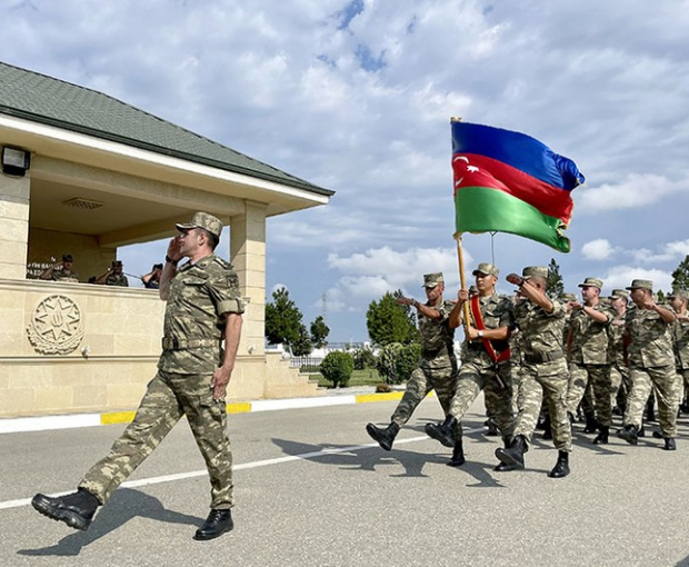 В азербайджанской армии состоялись церемонии принятия присяги новобранцами - ФОТО