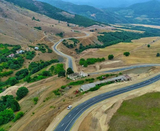 Завершено строительство новой автодороги в объезд города Лачин - ФОТО