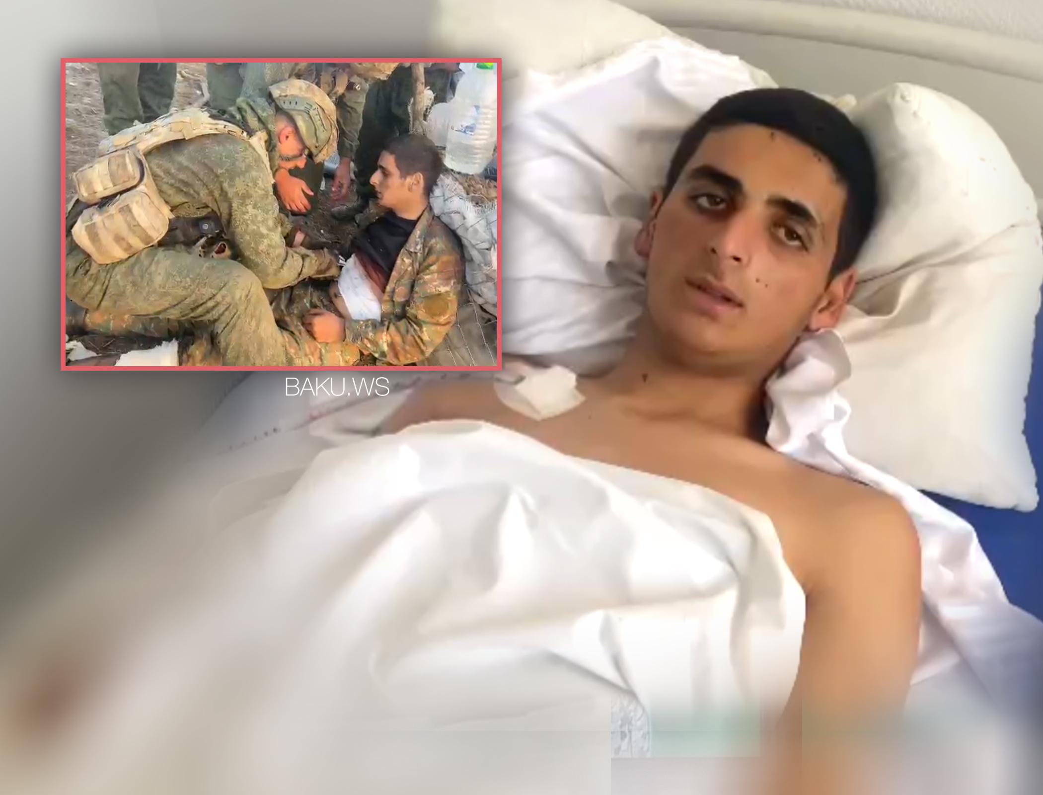 Азербайджанский военный навестил раненого армянского солдата, которому спас жизнь - ВИДЕО