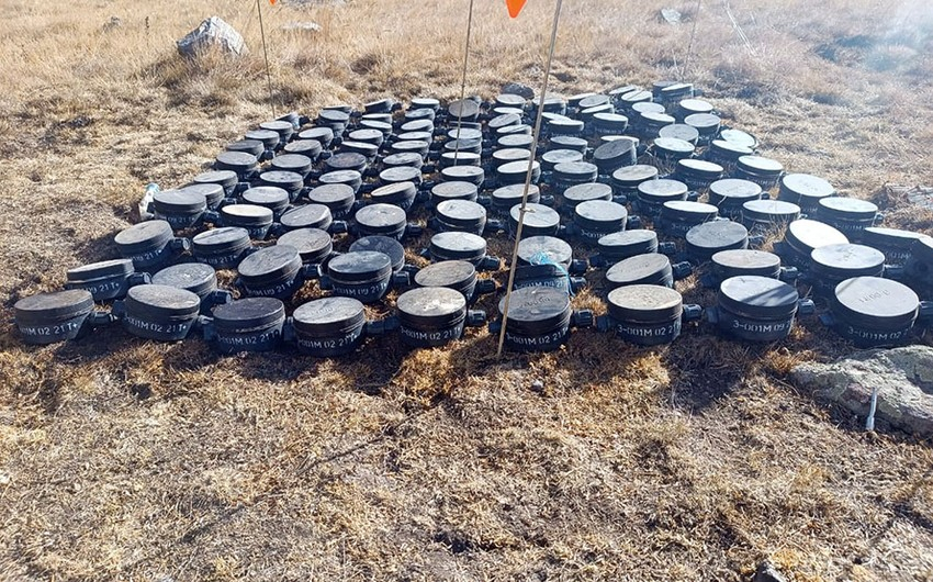 В Лачинском районе обнаружены мины, установленные армянскими ВС - ФОТО