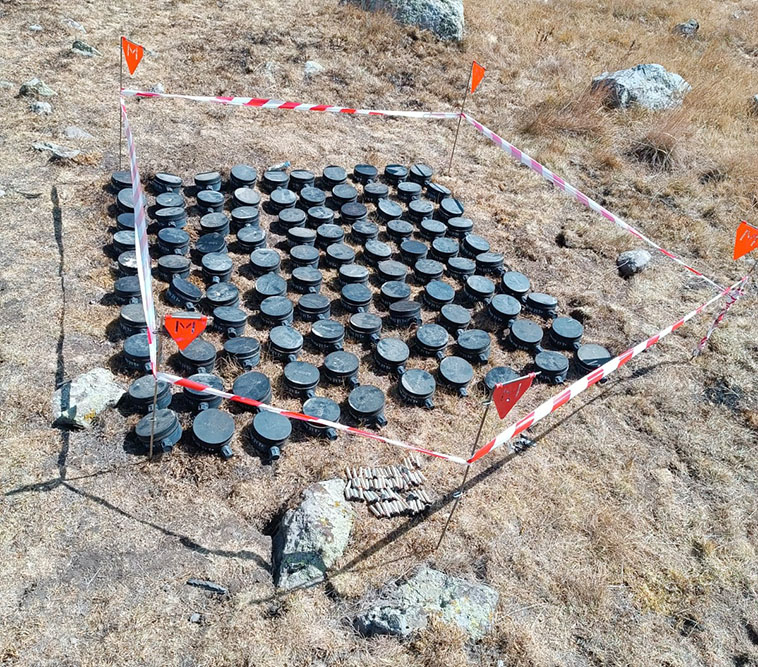 На территории Лачинского района обезврежены мины, установленные во время армянской провокации - ФОТО