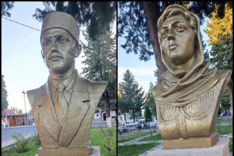 На памятниках в Загатальском районе имена исторических личностей написаны с ошибками - ФОТОФАКТ